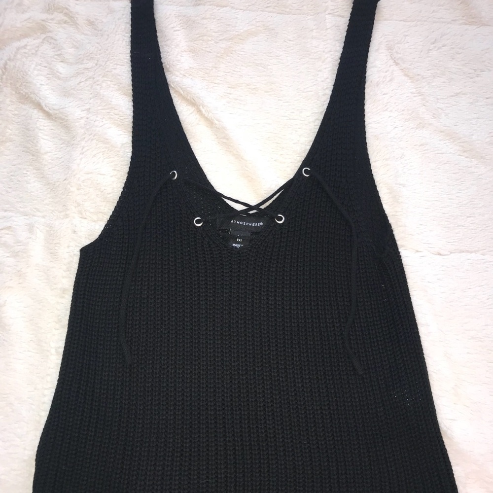 Black Knit Top